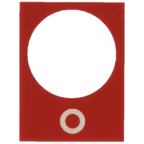 Schneider Electric Panneau de symboles, Bouton + interrupteur, Rouge