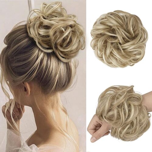 Perruque Femme Dorée Avec Tête Boule 
