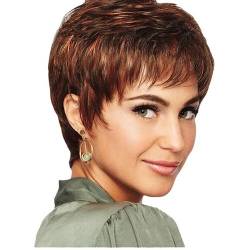 Perruque Cheveux Courts À La Mode Avec Frange : Naturelle, Moelleuse Et Parfaite Pour 