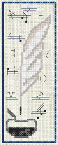 Kit À Broder Point De Croix Marque Page La Rentrée