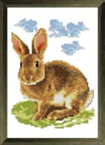 Kit À Broder Au Point De Croix Le Lapin
