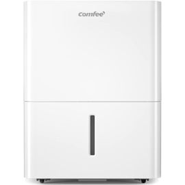 GUES-' Déshumidificateur Compacte, Absorbe Jusqu'À 12L/Jour, Deshumidificateur D Air Avec Roulettes Et Poignée, Minuterie 24H, Réservoir 2L, Pour Pièce De 20-35¿, Mddn-12Den7