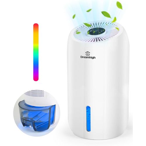 KALANKA-® 1.6L Deshumidificateur d Air, Déshumidificateur Electrique Cave Salle de Bain Chambre, Pour Max 35¿, Deshumidificateurs Anti Moisissures-Déshumidification : 650ml/Jour