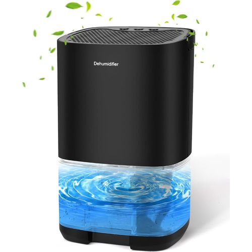 KALANKA-® 1L Deshumidificateur d Air, Déshumidificateur Electrique Cave Salle de Bain Chambre, Pour Max 30¿, Deshumidificateurs Anti Moisissures-Déshumidification : 350ml/Jour