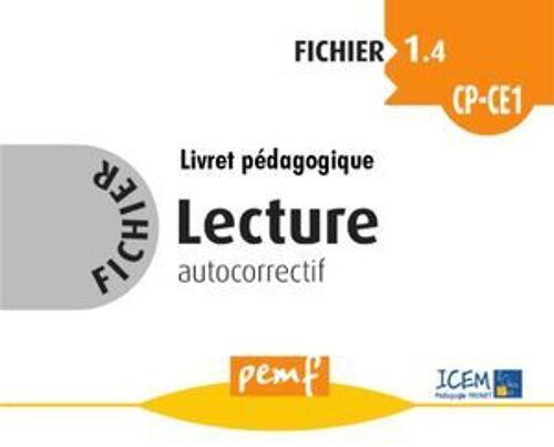 Fichier Lecture 1.4 Cp-Ce1 - Livret Pédagogique