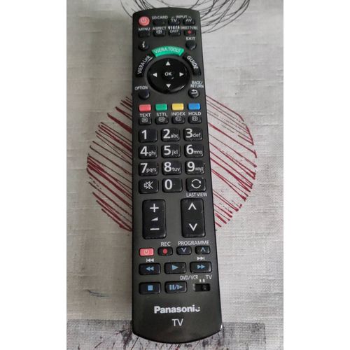 télécommande Panasonic n2qayb000490 originale pour TV télévision magnétoscope VCR viera DVD SD card