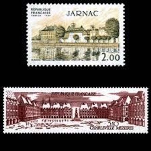 Jarnac Et Charleville Mézières La Paire Année 1983 N° 2287 2288 Yvert Et Tellier Luxe