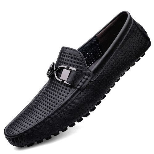 Mocassins D'été En Cuir Véritable Pour Hommes Chaussures De Plage De Loisirs Mocassins De Couple Sandales Pour Hommes Haute Qualité Marque De Luxe Nouvelle Mode