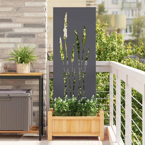 Vidaxl Panneau Décoratif De Jardin Anthracite 50 X 140 Cm
