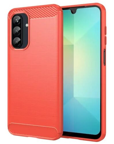 Coque pour Samsung Galaxy A26 5G - housse etui silicone gel carbone + verre trempe - ROUGE