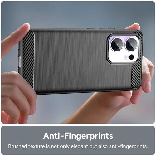 Coque Pour Oppo Reno 13 F Et 13 Fs 5g - Housse Etui Silicone Gel Carbone + Film Ecran - Noir