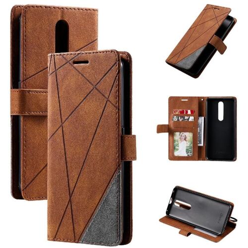 Étui Pour Oppo F11 Pro Porte-Cartes Kickstand Portefeuille Flip Folio Antichoc Cuir Pu Magnétique - Le Brun