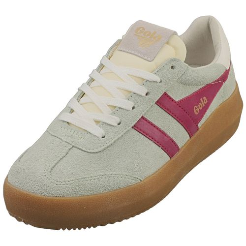 Gola Athena En Cuir Et Tissu Rose Fuchia Pour