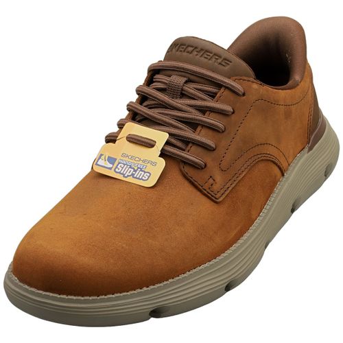 Skechers Duran Casual Trainers Homme Marron Foncé Slip-Ins - 47 1/2