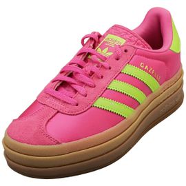 Adidas Gazelle Bold Baskets Mode Femme Violet Vert Gum - 36