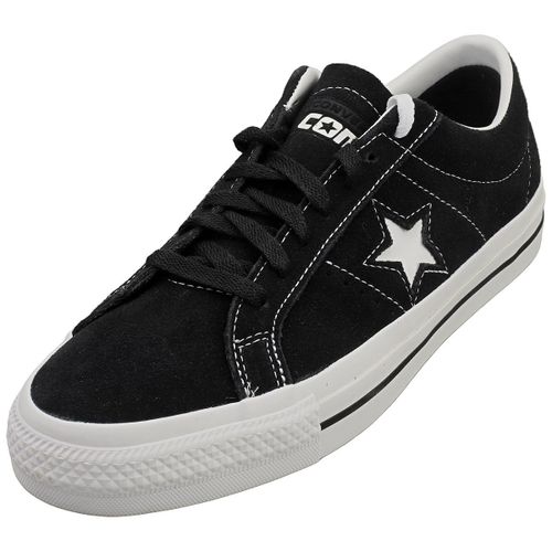 Chaussures Converse One Star Pro Ox Noir Blanc Baskets Unisexe Cas