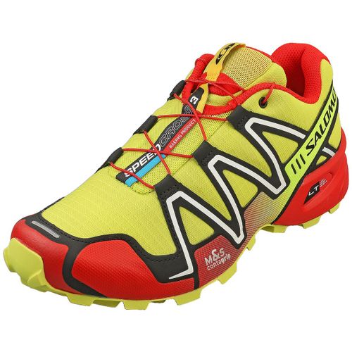 Salomon Speedcross 3 Jaune Rouge - Chaussures De Course Unissex - 42 2/3