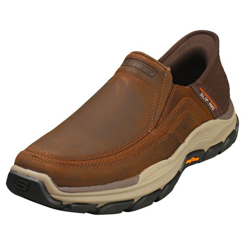 Skechers Slipsins Respected Chaussures Sans Lacets Marron Foncé