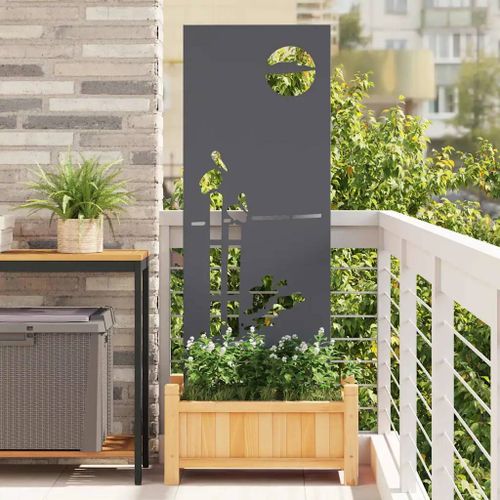 Vidaxl Panneau Décoratif De Jardin Anthracite 50 X 140 Cm