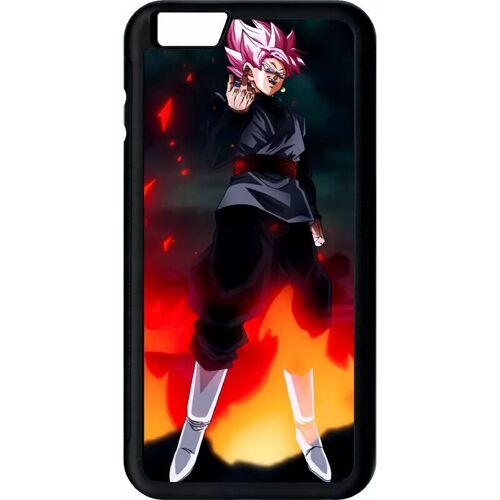 Coque Pour Iphone 6+ - Dbz Black Goku Warrior Flame Rebellion - Noir