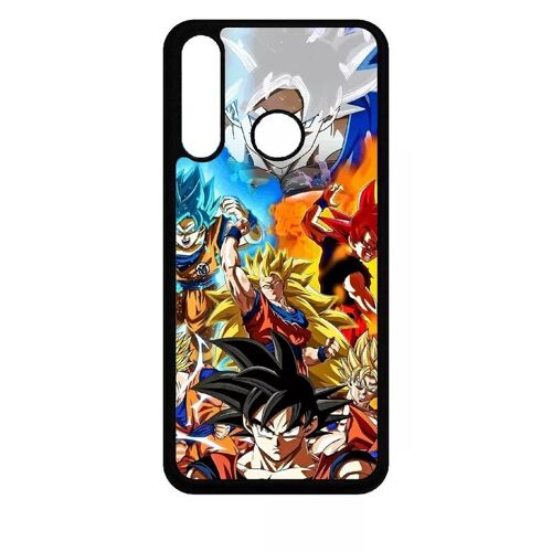 Coque Pour Huawei Y6p - Dbz Sangoku L Ascension Des Super Saiyans - Silicone - Noir