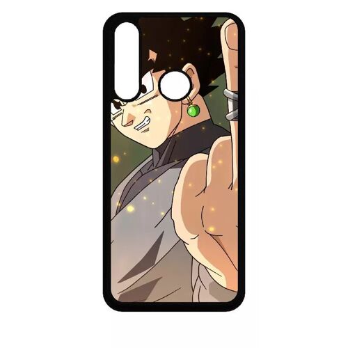 Coque Pour Huawei Y6p - Dbz Black Goku Fuck - Silicone - Noir