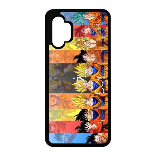 Coque Pour Galaxy A32 5g - Dbz Sangoku Le Chemin Du Guerrier Saiyan - Noir