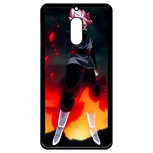 Coque Pour Nokia 6 (2018) - Dbz Black Goku Warrior Flame Rebellion - Noir