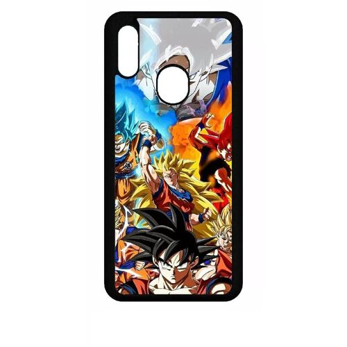 Coque Pour Huawei P Smart 2019 - Dbz Sangoku L Ascension Des Super Saiyans - Silicone - Noir