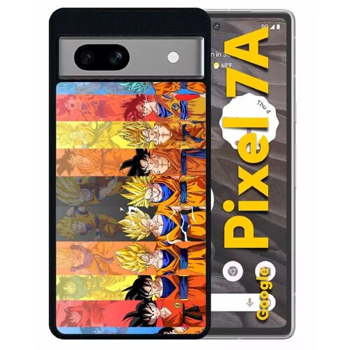 Coque Pour Pixel 7a - Dbz Sangoku Le Chemin Du Guerrier Saiyan - Silicone - Noir