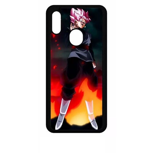 Coque Pour Huawei P Smart 2019 - Dbz Black Goku Warrior Flame Rebellion - Silicone - Noir