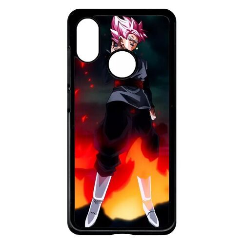 Coque Pour Xiaomi Mi-8 Explorer - Dbz Black Goku Warrior Flame Rebellion - Noir
