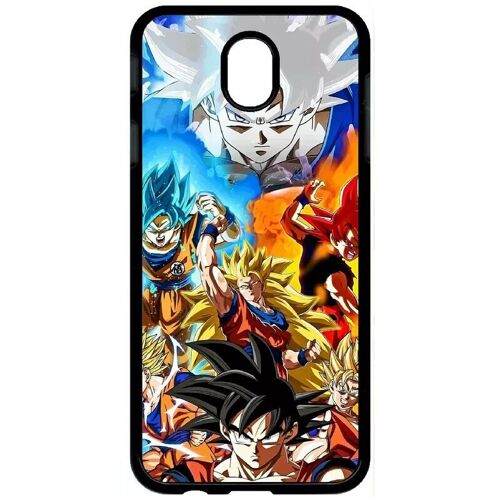 Coque Pour Galaxy J7 (2017) - Dbz Sangoku L Ascension Des Super Saiyans - Noir
