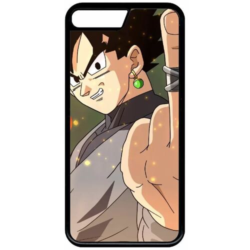 Coque Pour Iphone 7 - Dbz Black Goku Fuck - Noir