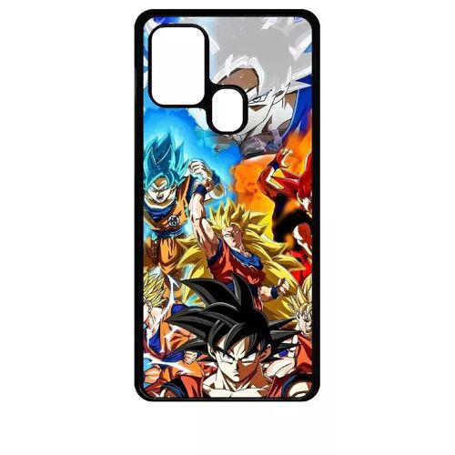 Coque Pour Galaxy A21s - Dbz Sangoku L Ascension Des Super Saiyans - Noir