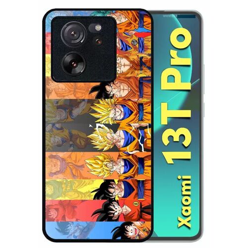 Coque Pour Xiaomi 13t Pro - Dbz Sangoku Le Chemin Du Guerrier Saiyan - Silicone - Noir