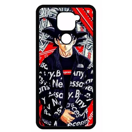 Coque Pour Xiaomi Redmi Note 9 - Dbz Goku Urban Saiyan Streetwise Fighter - Silicone - Noir