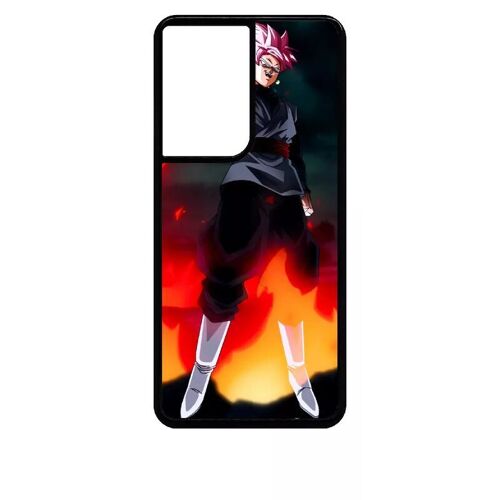 Coque Pour Galaxy S21 Ultra - Dbz Black Goku Crimson Warrior The Flame Of Rebellion - Noir