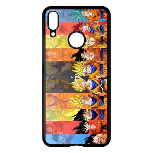 Coque Pour Huawei Y7 Prime 2019 - Dbz Sangoku Le Chemin Du Guerrier Saiyan - Noir