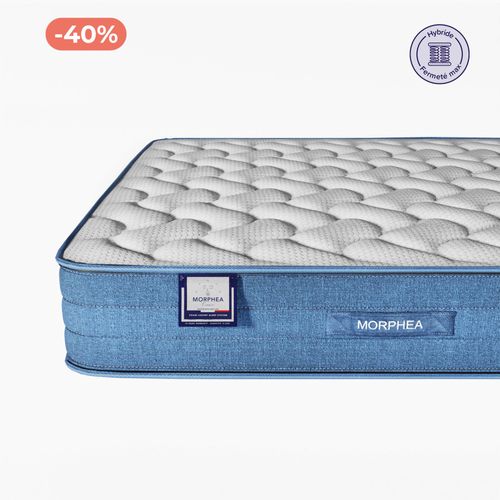 Matelas Hybride Mila Basic 90x200 Epaisseur 20 Cm Mousse Comfort Feel 7 Zones De Soutien
