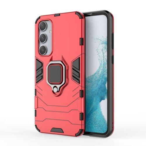 Coque pour Samsung Galaxy A35 5G - housse etui rigide anti choc + film ecran - ROUGE