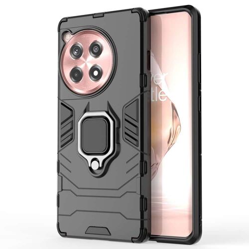 Coque pour OnePlus 12R 5G - housse etui rigide anti choc + verre trempe - NOIR