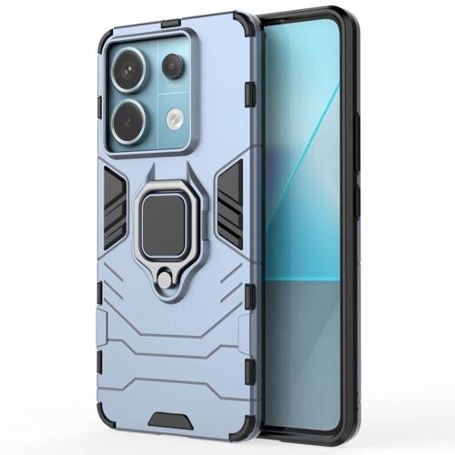 Coque pour Xiaomi Redmi Note 13 Pro 5G / Poco X6 5G - housse etui rigide anti choc + verre trempe - BLEU FONCE