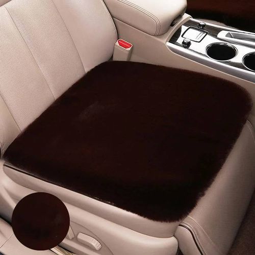 Polymères De Protection Universels En Peluche De Lapin Pour Siège Avant Et Arrière De Voiture,Accessoires D'Intérieur Chauds Et Doux,Ne Tombent Pas,Hiver.Brown.