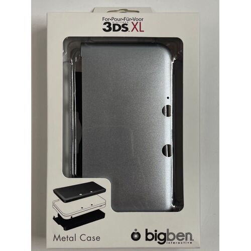 Nintendo 3ds Xl Métal Case Gris Coque Métallique Étui Protection 