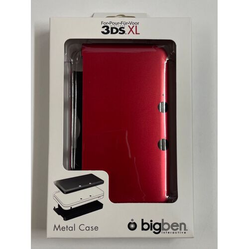 Nintendo 3ds Xl Métal Case Rouge Coque Métallique Étui Protection 