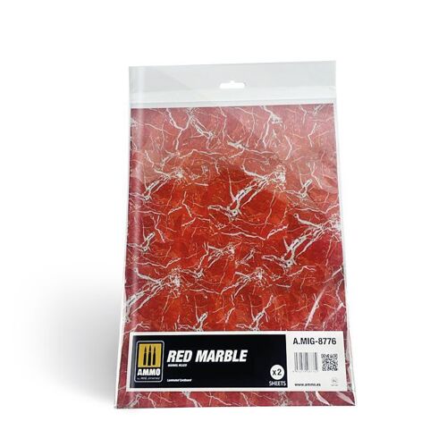 Red Marble - Sheet (Feuille)-Mig Jimenez