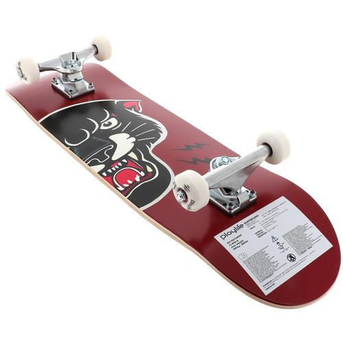 Skateboard Playlife Black Panther Skateboard Confirme Bordeaux Unique
