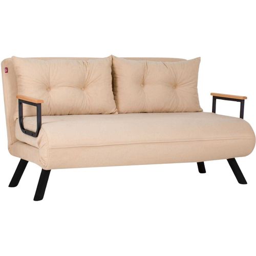 Canapé 2 Places Convertible En Tissu Sando