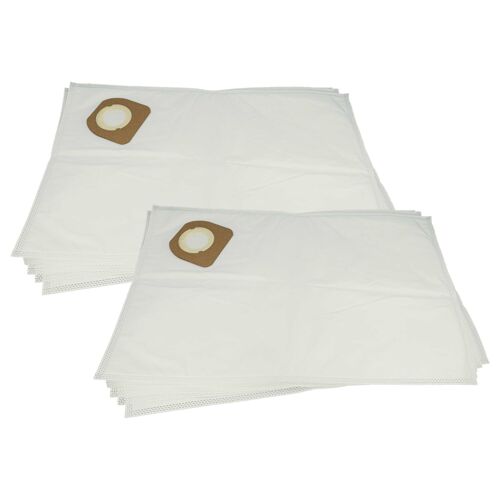 vhbw 10x Sacs remplacement pour Dewalt DCV9402-XJ pour aspirateur - microfibre non tissée, type M, 55cm x 34cm blanc
